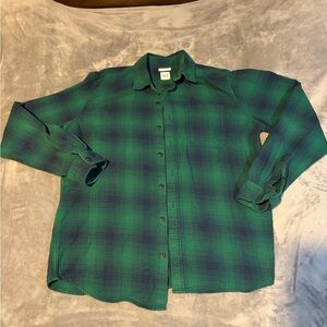 GAP Green and Blue Plaid Men's Button Down Shirt